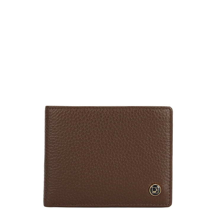 Mocha Bifold Leather Mens Wallet
