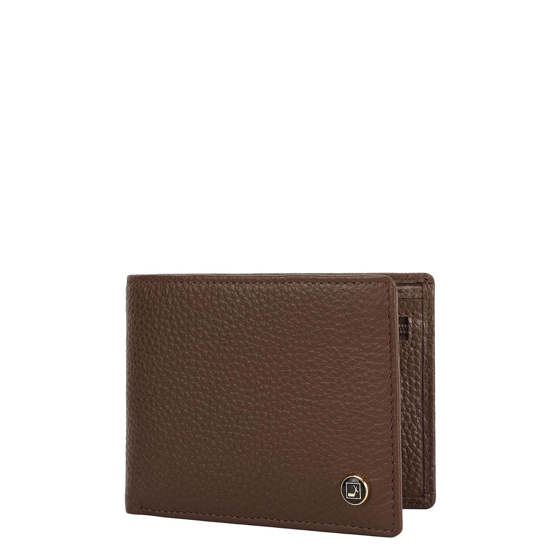 Mocha Bifold Leather Mens Wallet