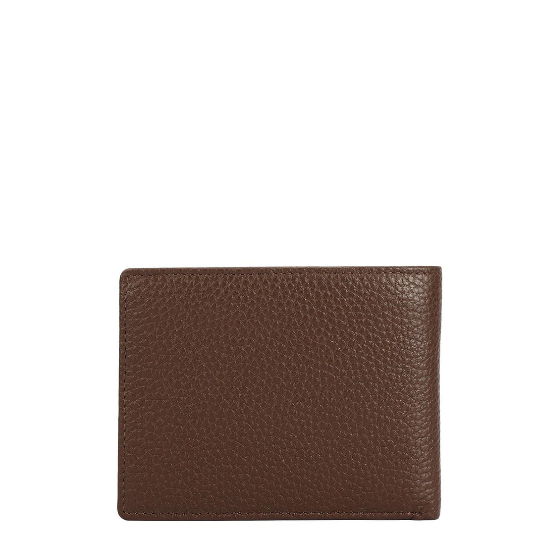 Mocha Bifold Leather Mens Wallet