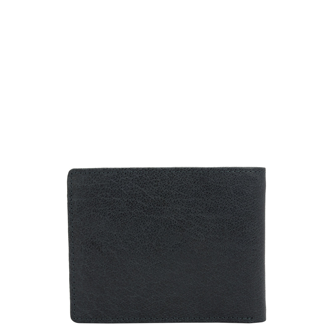 Navy Bifold Leather Mens Wallet