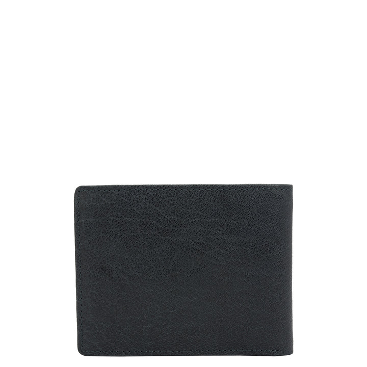 Navy Bifold Leather Mens Wallet