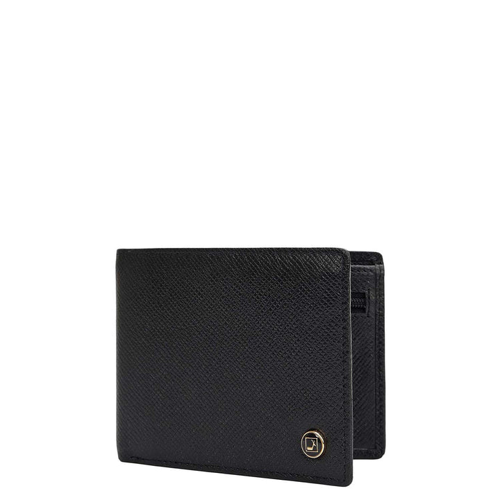 Black Bifold Leather Mens Wallet