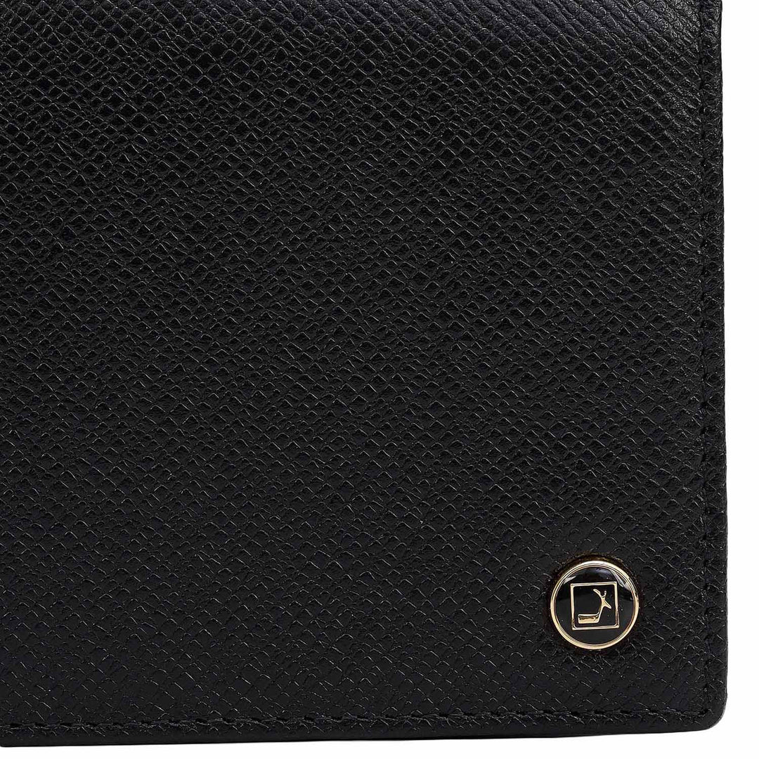 Black Bifold Leather Mens Wallet
