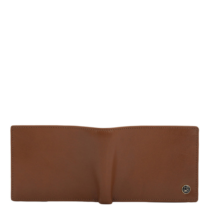 Cognac Bifold Leather Mens Wallet