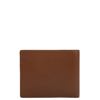Cognac Bifold Leather Mens Wallet