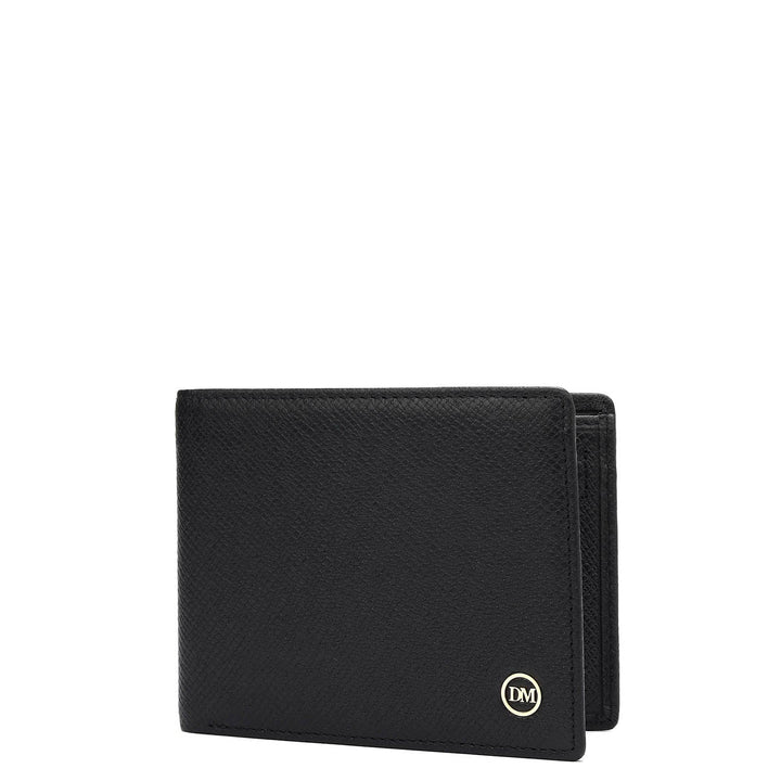 Black Bifold Leather Mens Wallet
