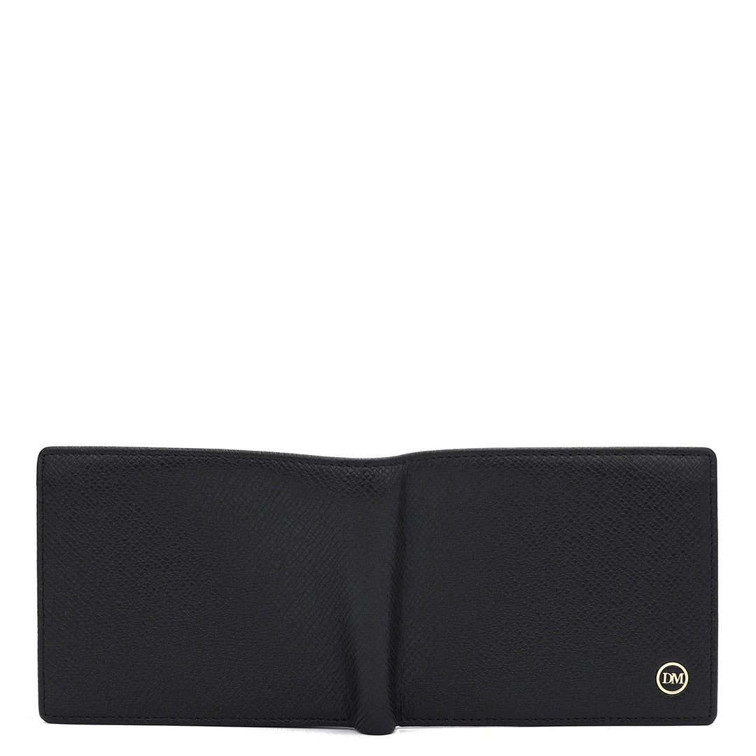 Black Bifold Leather Mens Wallet