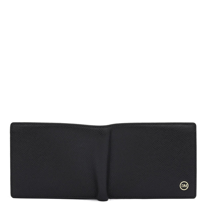 Black Bifold Leather Mens Wallet