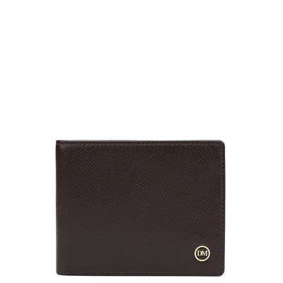 Chocolate Bifold Leather Mens Wallet