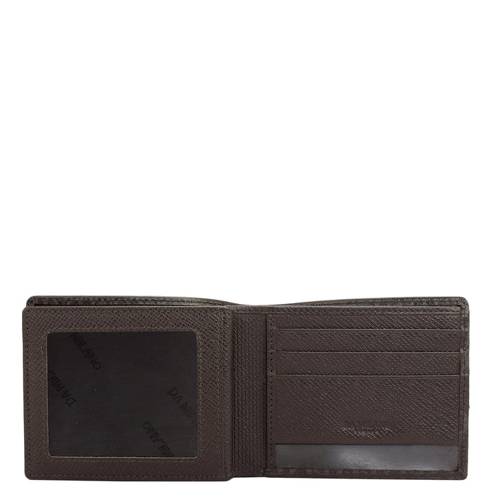 Chocolate Bifold Leather Mens Wallet
