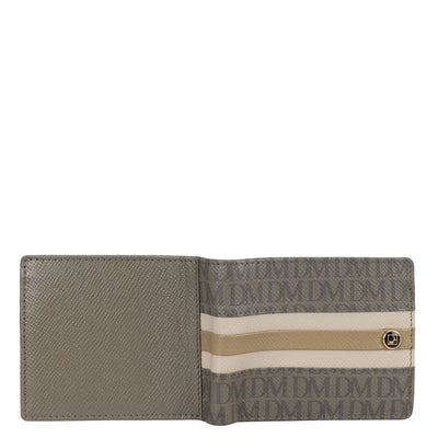 Monogram Franzy Leather Mens Wallet - Fossil