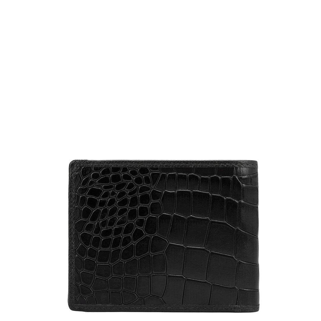 Black Bifold Leather Mens Wallet