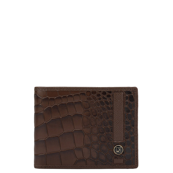 Brown Bifold Leather Mens Wallet.