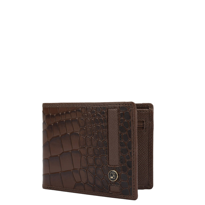 Brown Bifold Leather Mens Wallet.