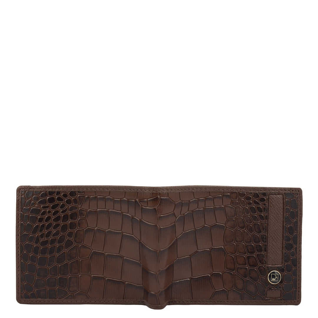 Brown Bifold Leather Mens Wallet.