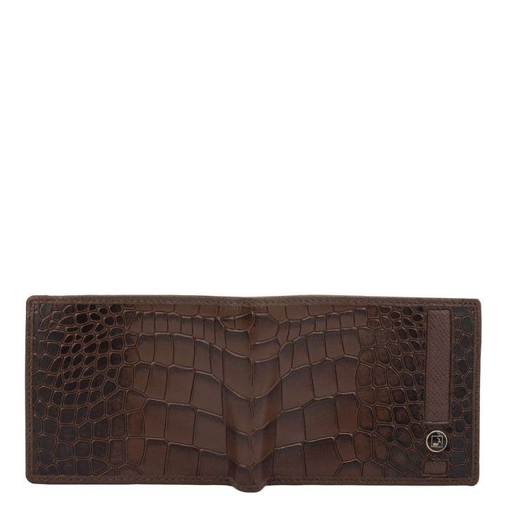 Brown Bifold Leather Mens Wallet.