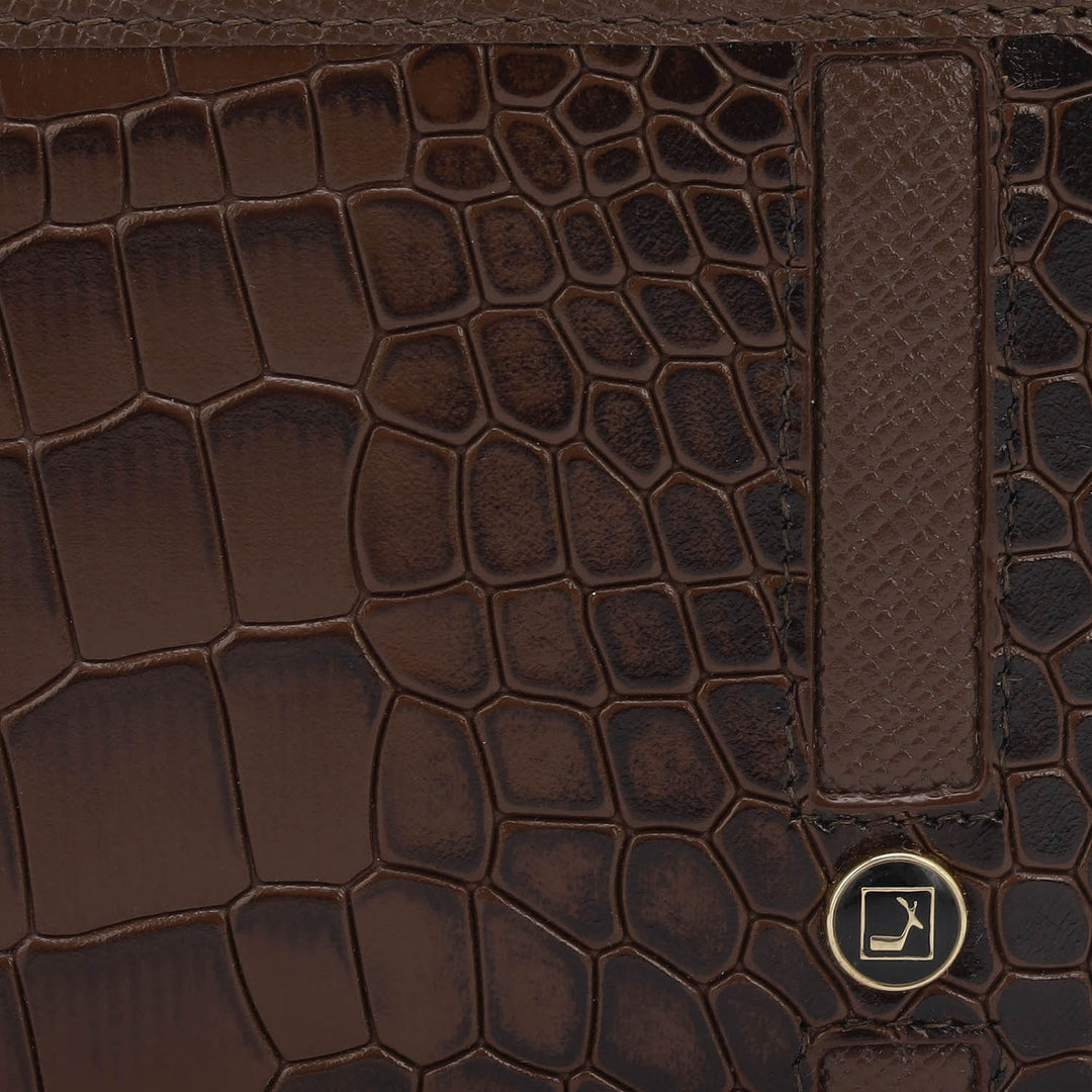 Brown Bifold Leather Mens Wallet.