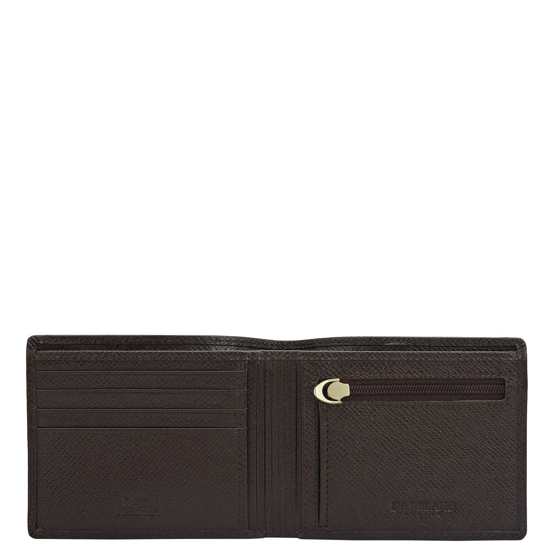 Date Bifold Leather Mens Wallet
