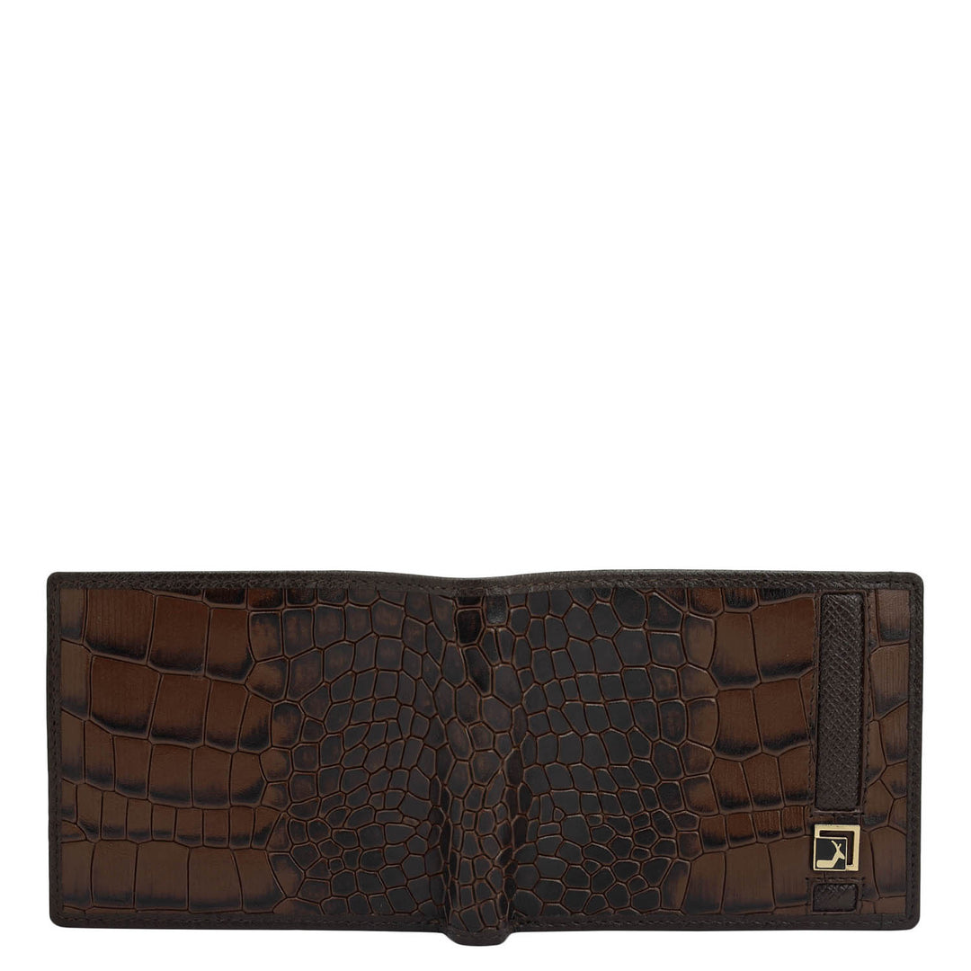 Date Bifold Leather Mens Wallet