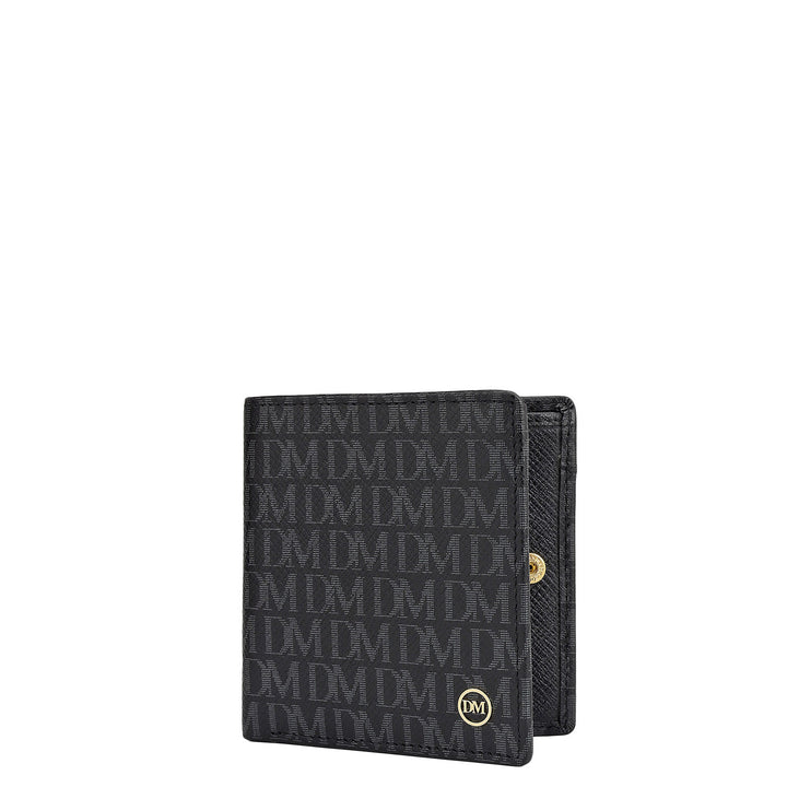 Black Bifold Leather Mens Wallet