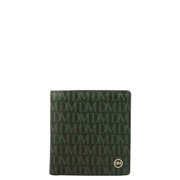 Petrol Green Bifold Leather Mens Wallet