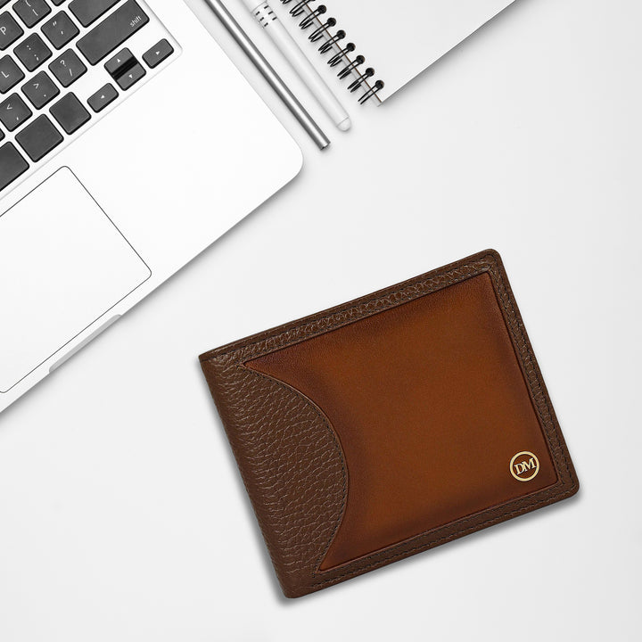 Mocha Bifold Leather Mens Wallet