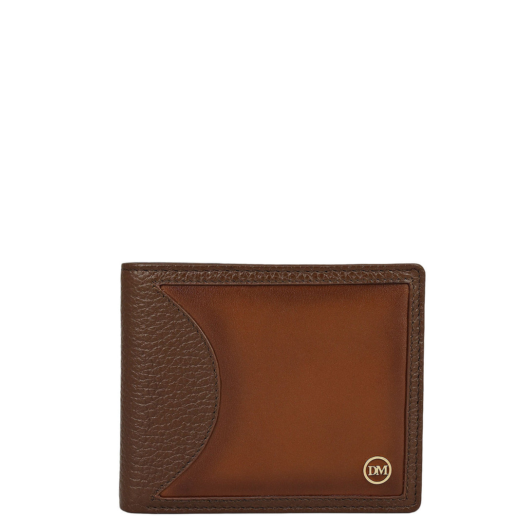 Mocha Bifold Leather Mens Wallet