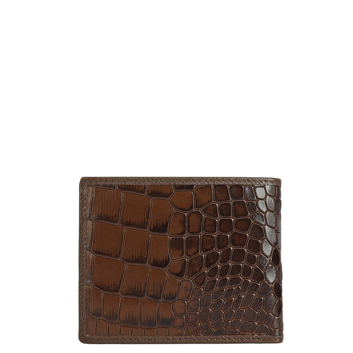 Walnut Bifold Leather Mens Wallet
