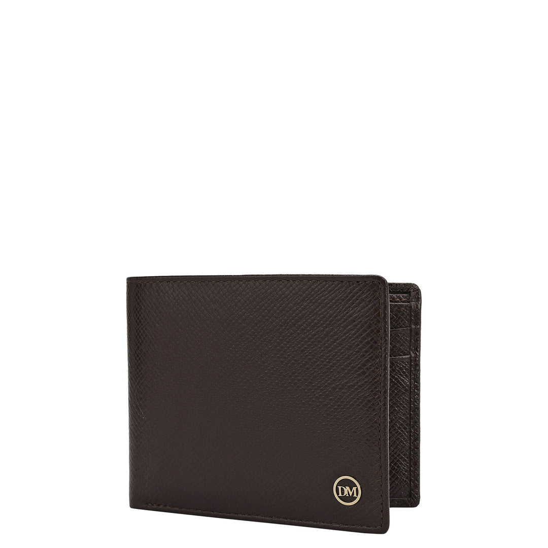 Chocolate Bifold Leather Mens Wallet
