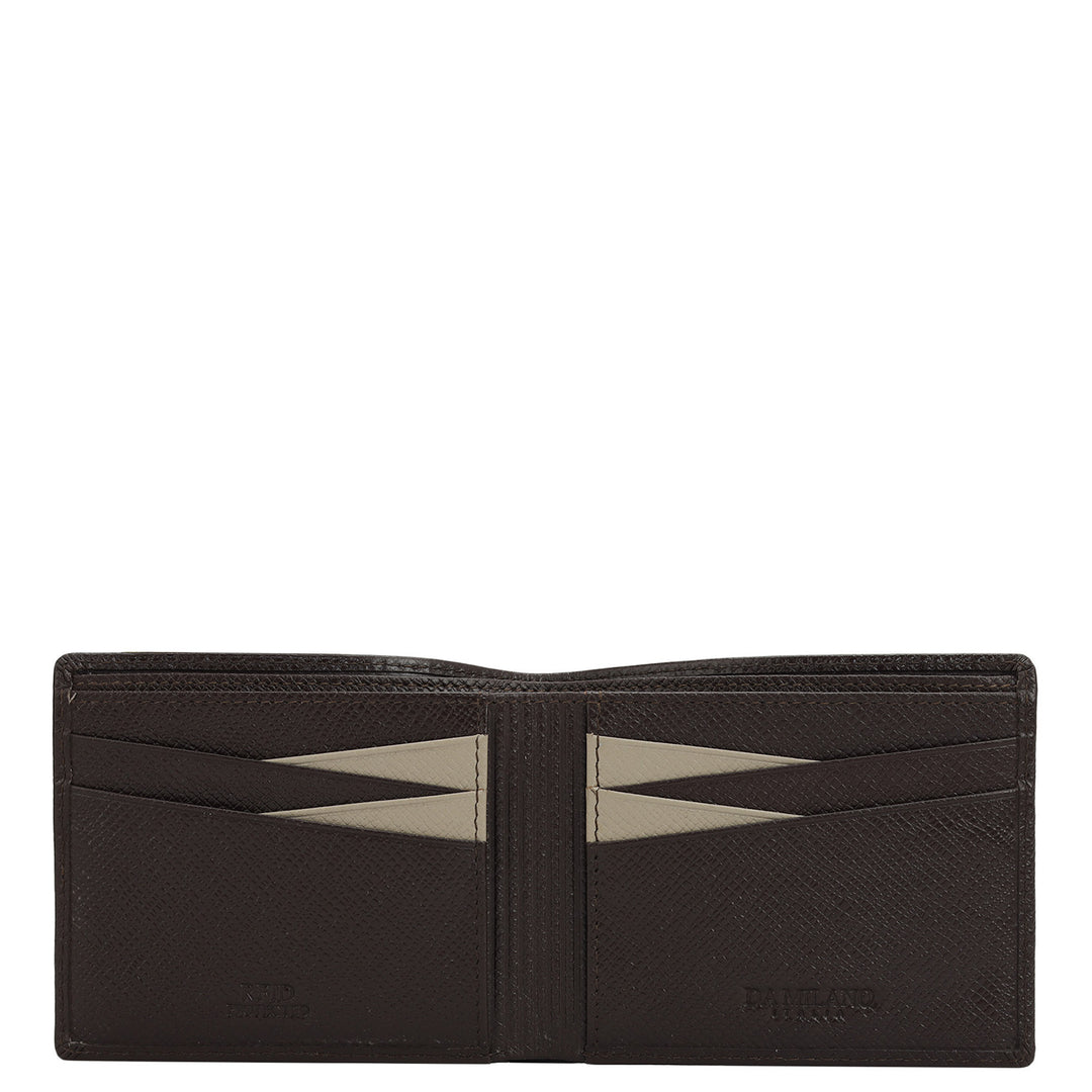 Chocolate Bifold Leather Mens Wallet