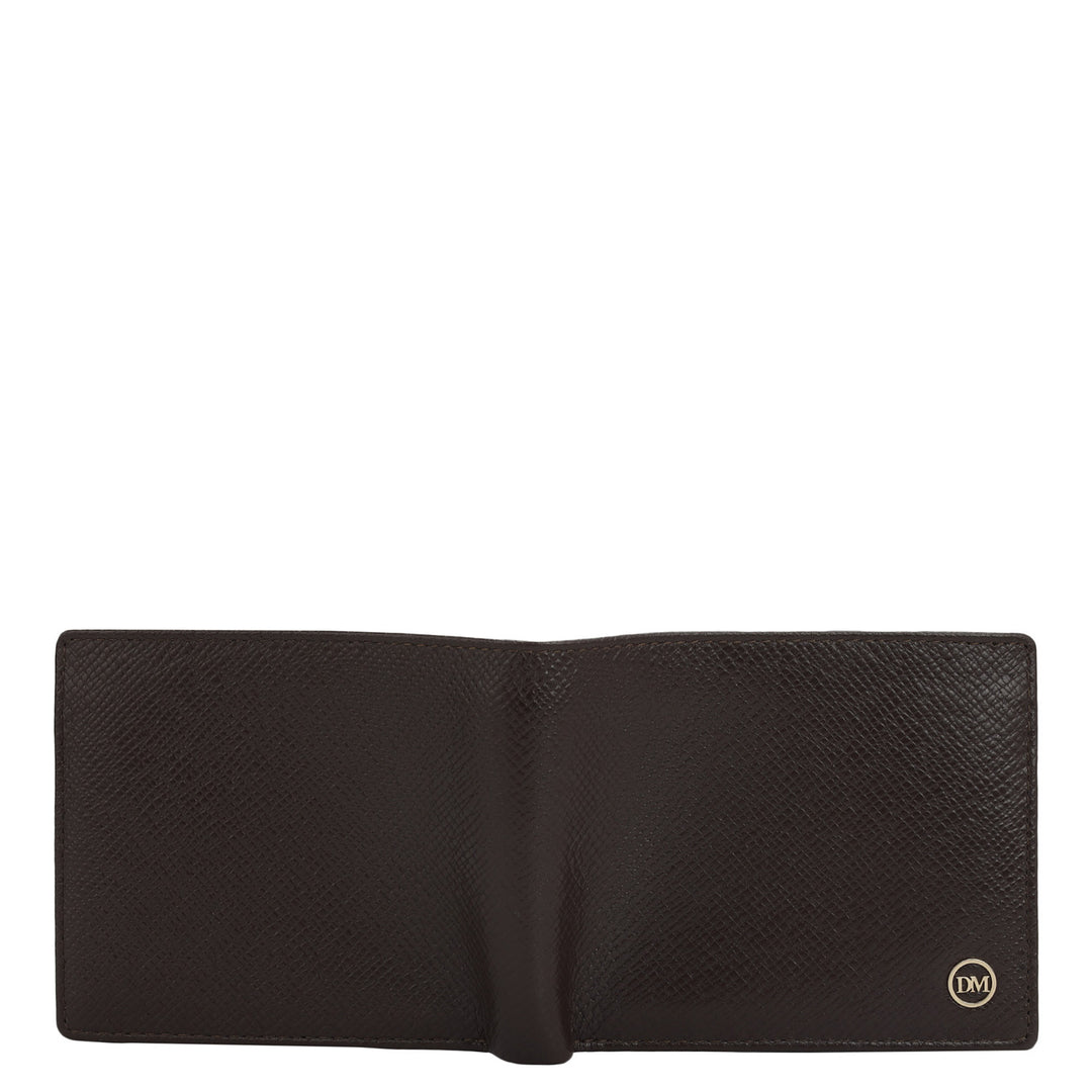 Chocolate Bifold Leather Mens Wallet