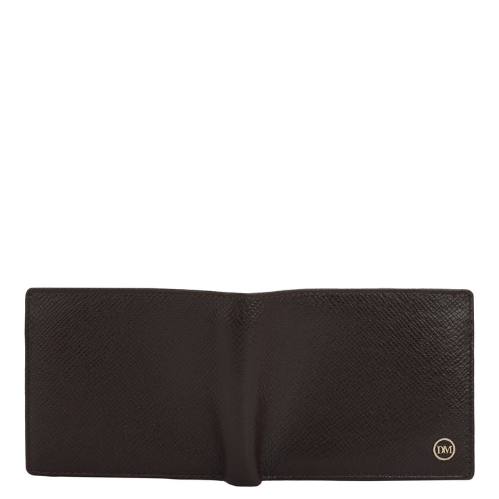 Chocolate Bifold Leather Mens Wallet