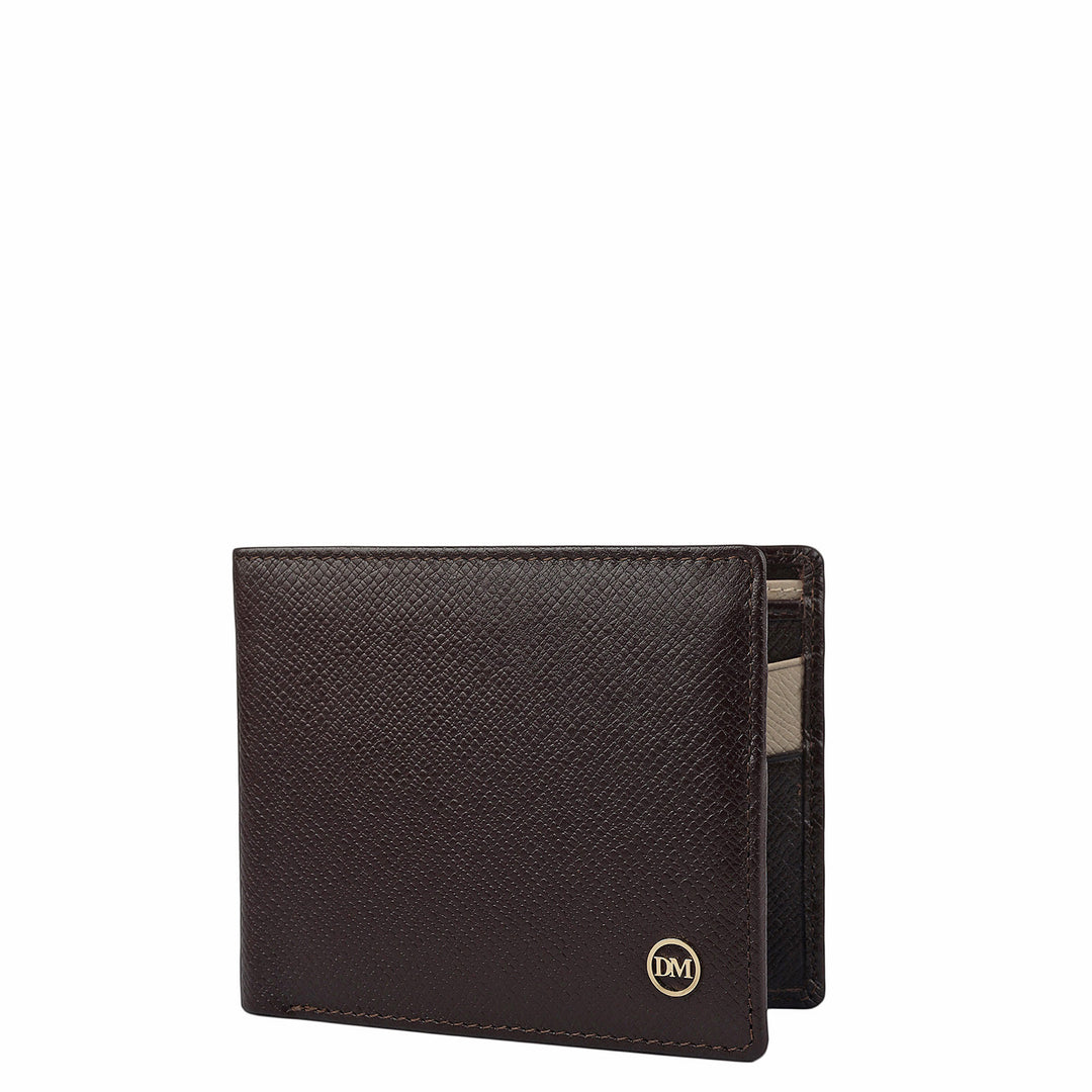 Chocolate Bifold Leather Mens Wallet