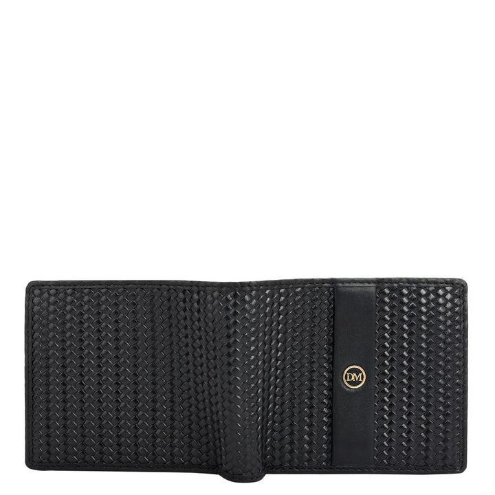 Black Bifold Leather Mens Wallet