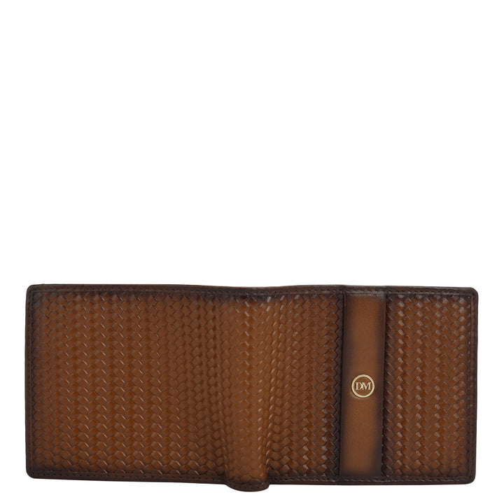 Cognac Bifold Leather Mens Wallet