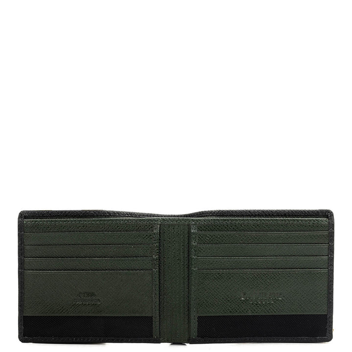 Petrol Green Bifold Leather Mens Wallet