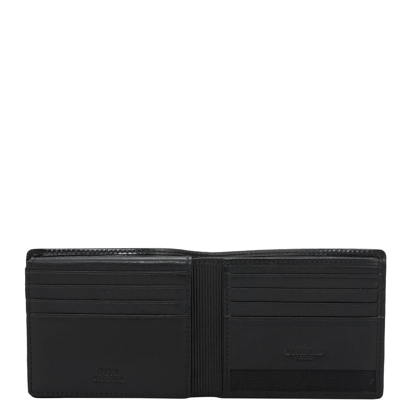 Black Bifold Leather Mens Wallet