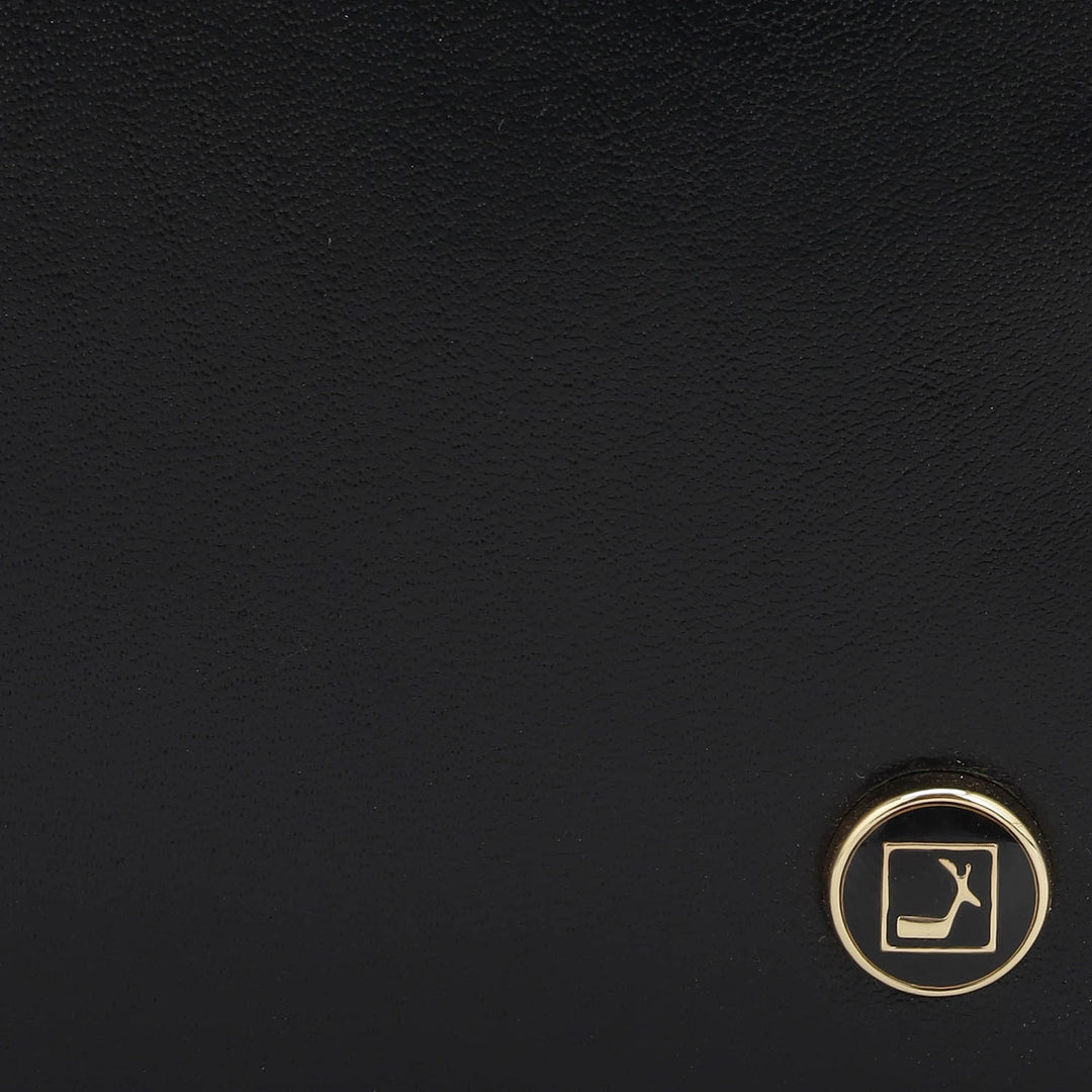 Black Bifold Leather Mens Wallet