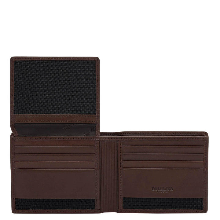 Plain Leather Mens Wallet - Brown