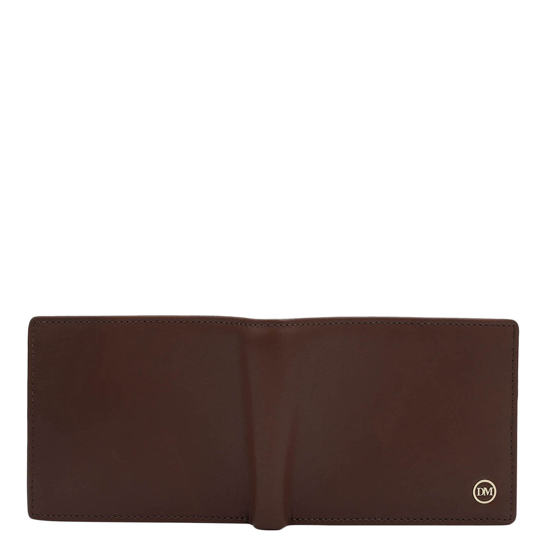 Plain Leather Mens Wallet - Brown