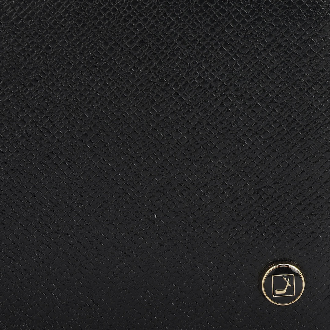 Black Bifold Leather Mens Wallet