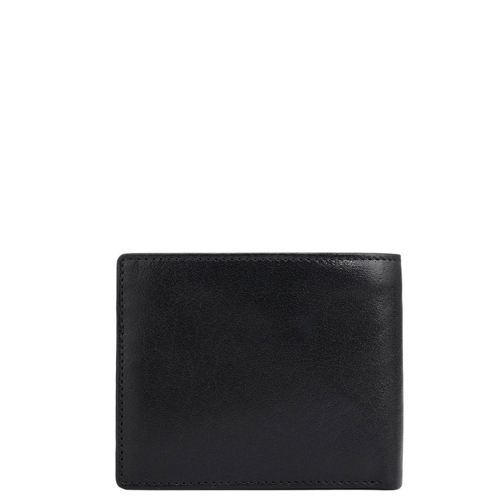 Black Bifold Leather Mens Wallet
