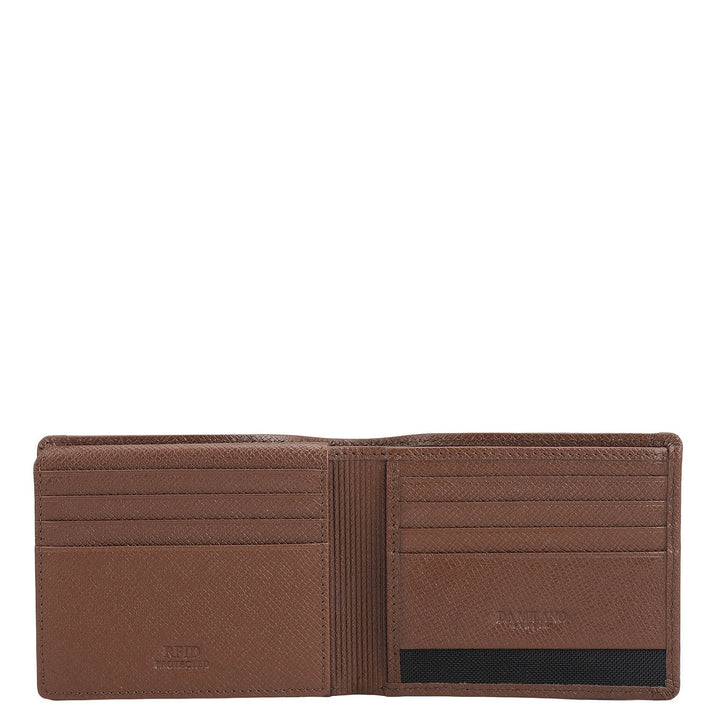 Brown Bifold Leather Mens Wallet