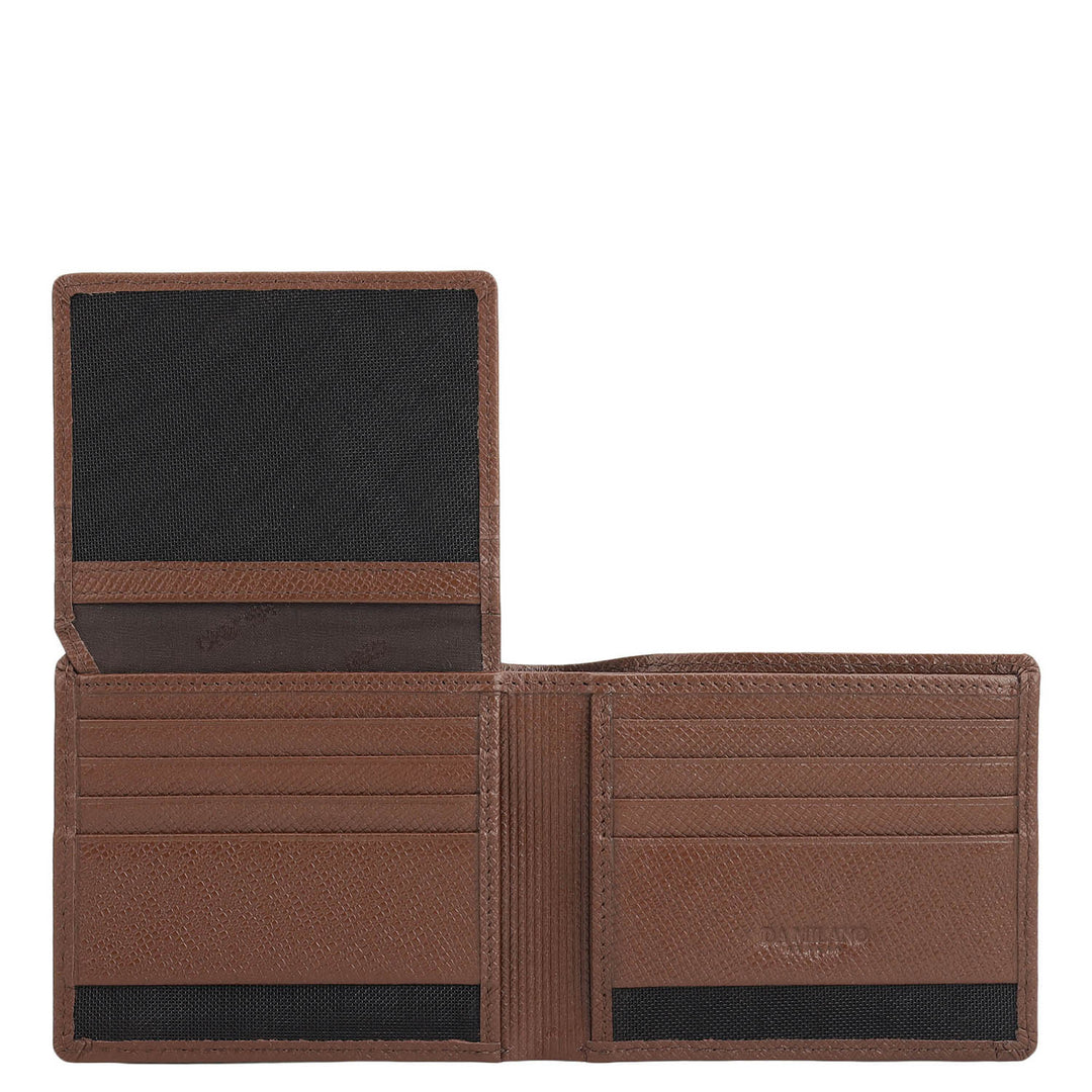 Brown Bifold Leather Mens Wallet