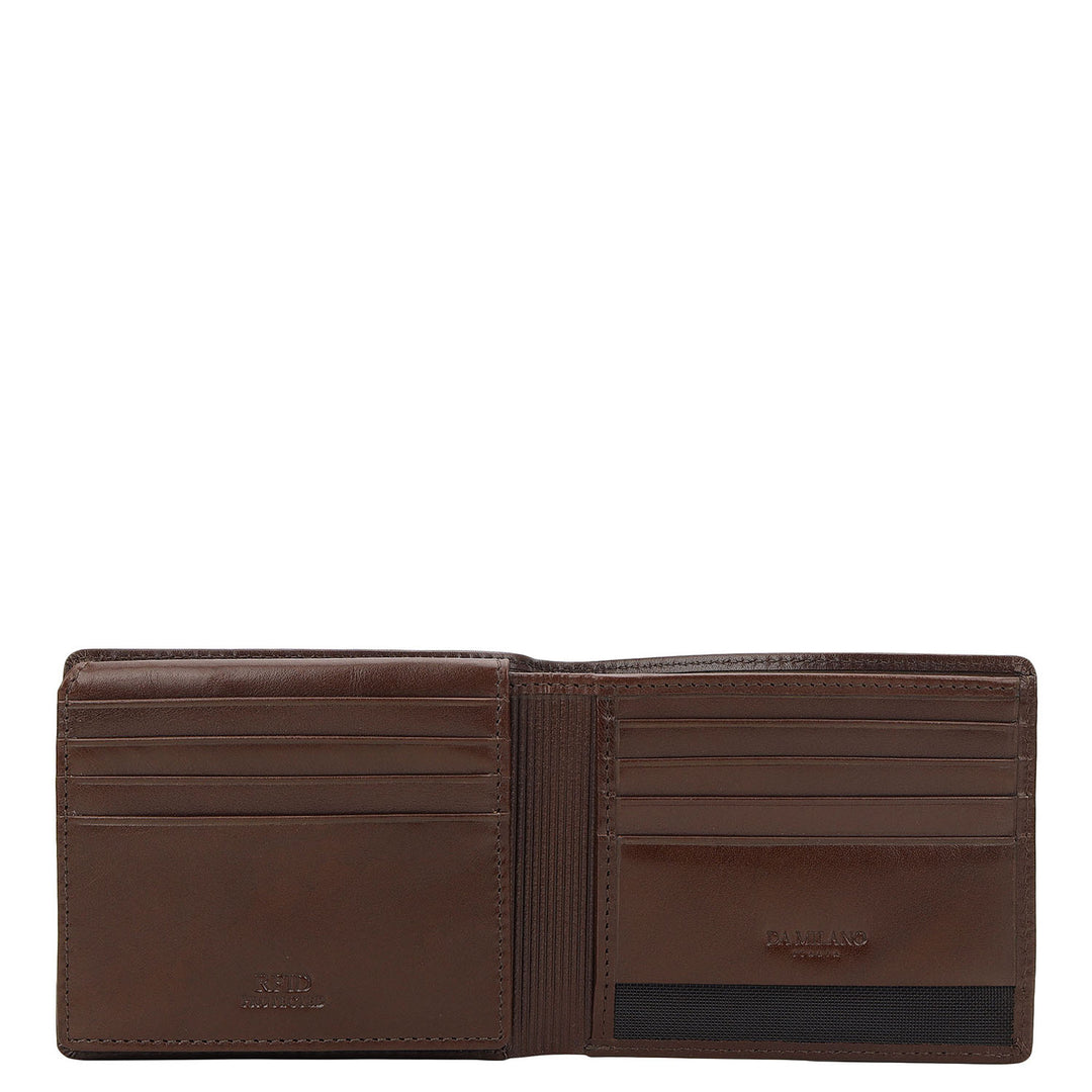 Brown Bifold Leather Mens Wallet