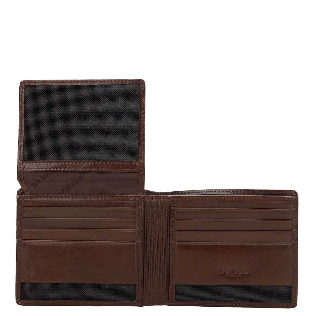 Brown Bifold Leather Mens Wallet