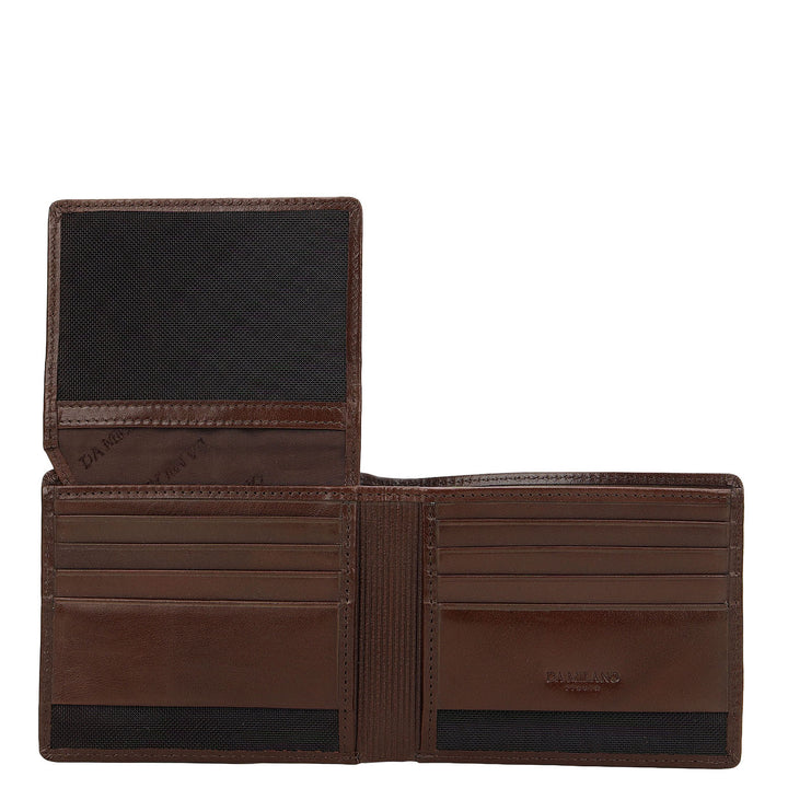 Brown Bifold Leather Mens Wallet