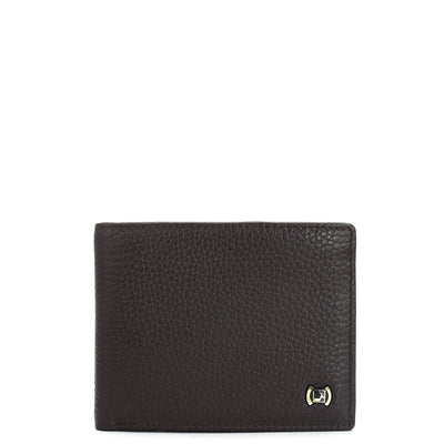 Wax Leather Mens Wallet - Chocolate