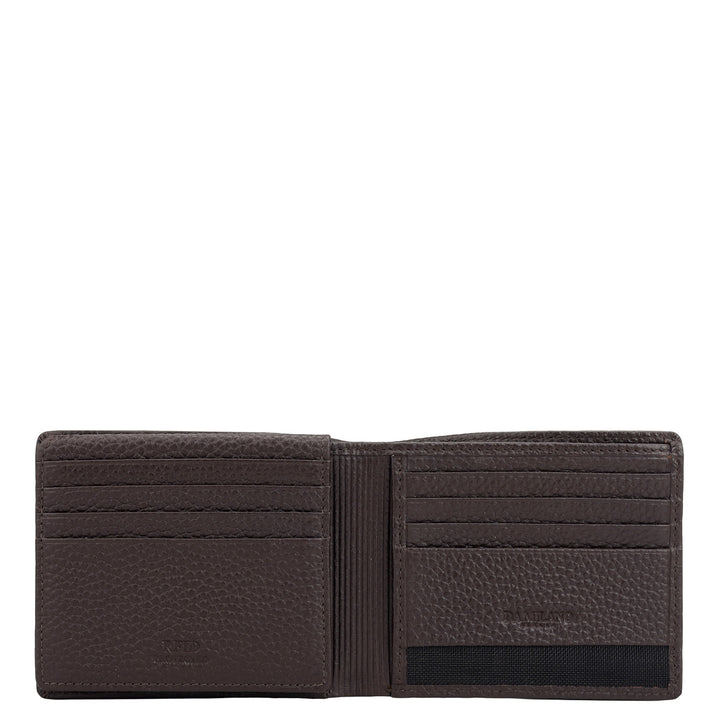 Chocolate Bifold Leather Mens Wallet
