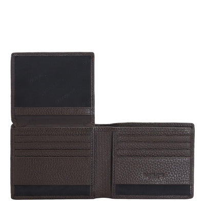 Wax Leather Mens Wallet - Chocolate